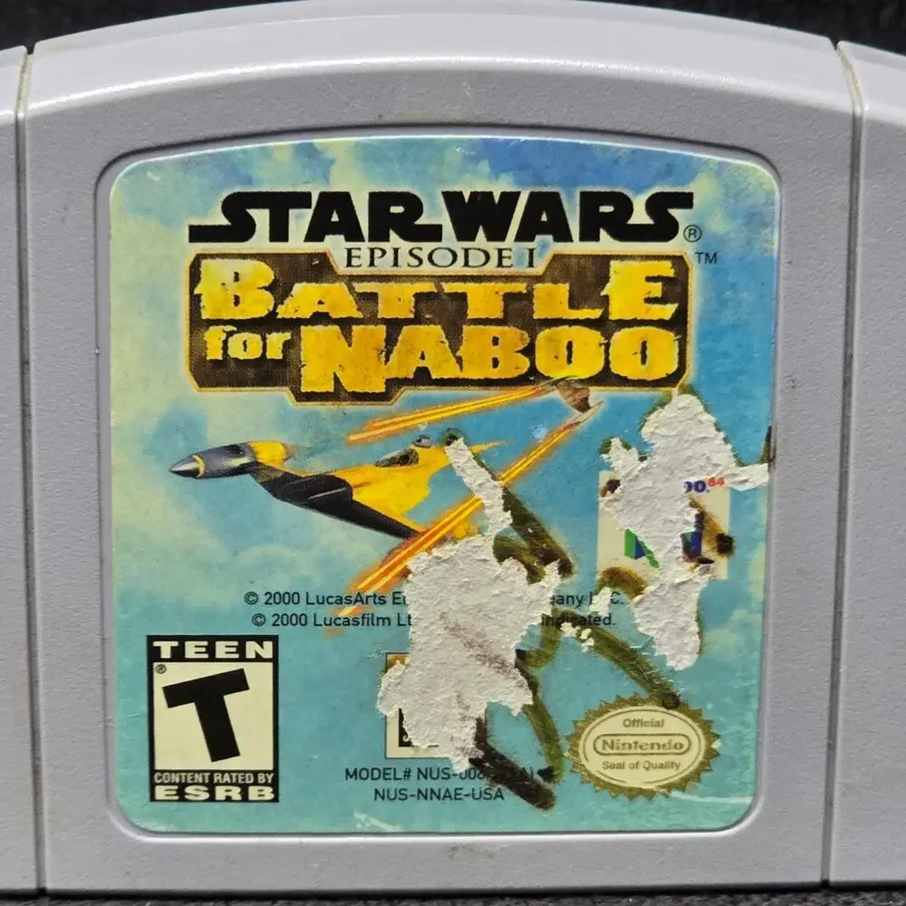 Star Wars Episode I: Battle for Naboo Nintendo Game N64 Gaming Cartridge